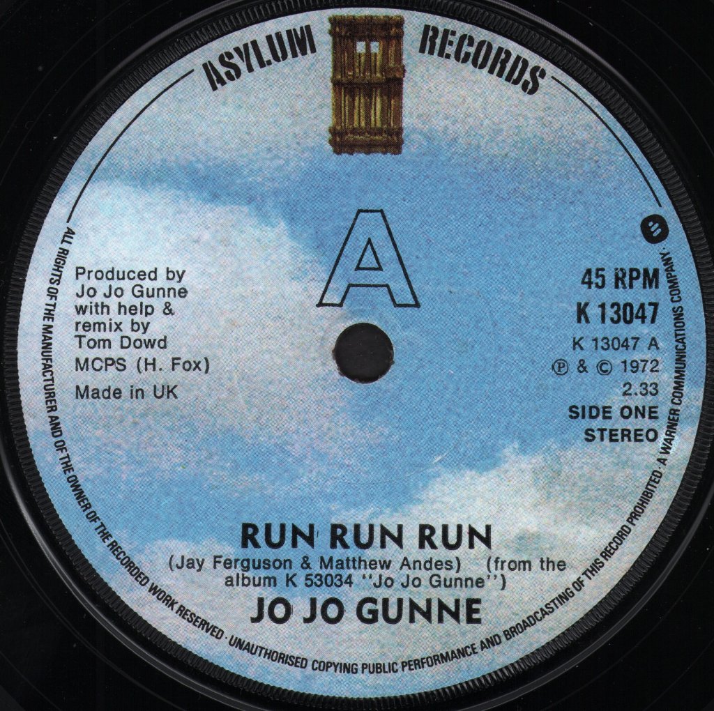 Jo Jo Gunne (US Group) - Run Run Run - 7 Inch