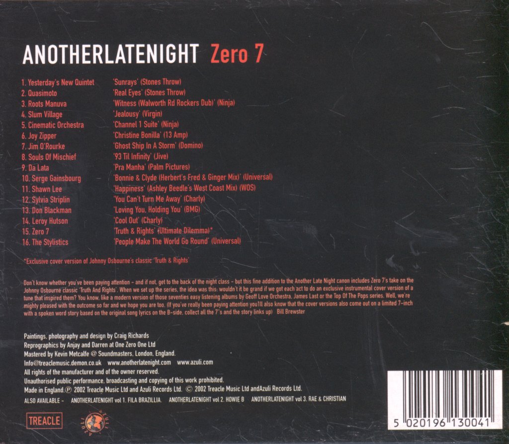 Zero 7 - AnotherLateNight - Cd