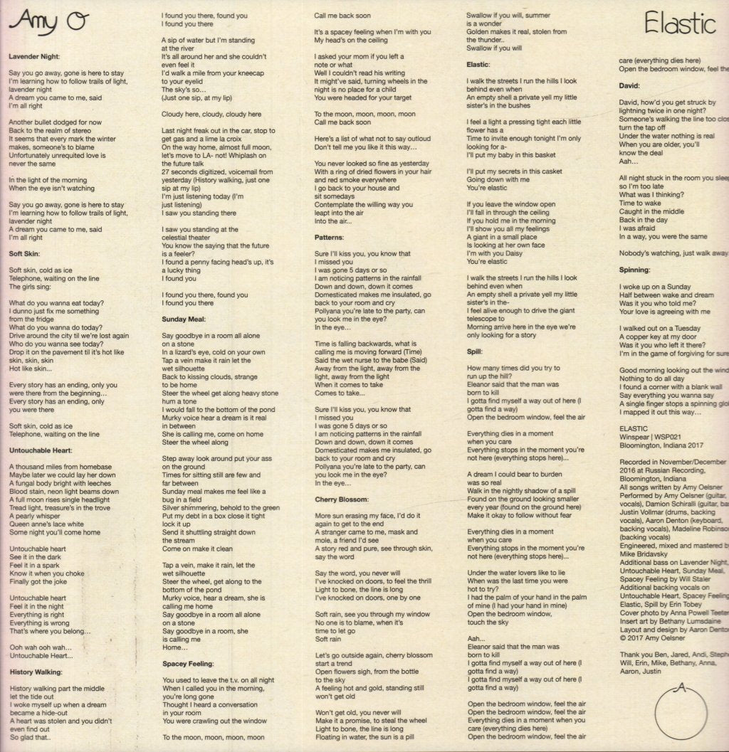 Amy O - Elastic - Lp