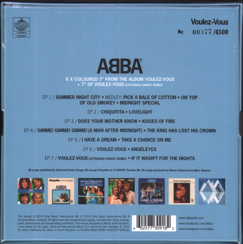 ABBA - Voulez Vous - 7 Inch Box Set