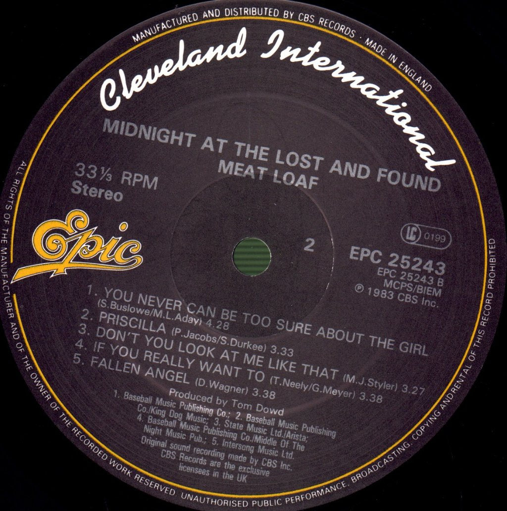Meat Loaf - Midnight At The Lost And Found - Lp