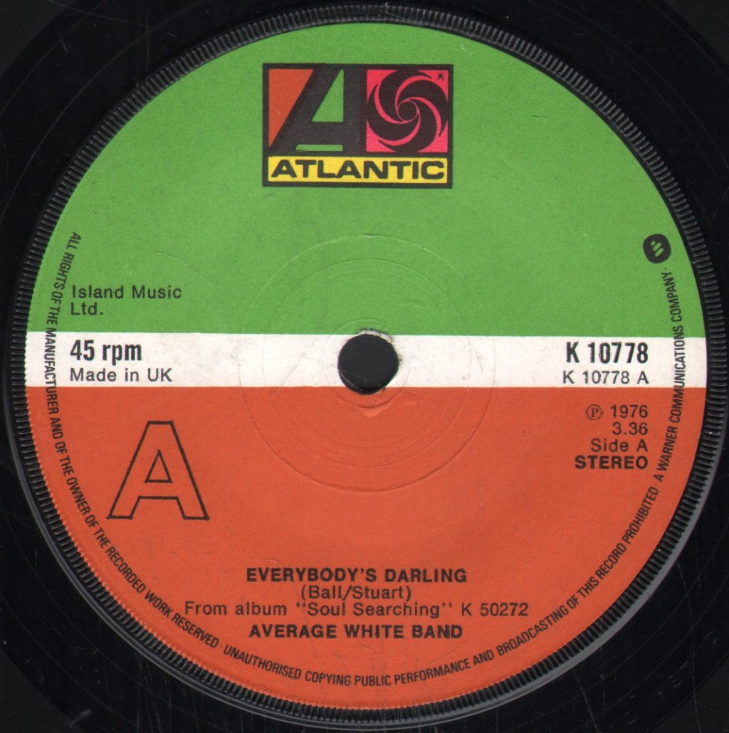 Average White Band - Everybody's Darling - 7 Inch