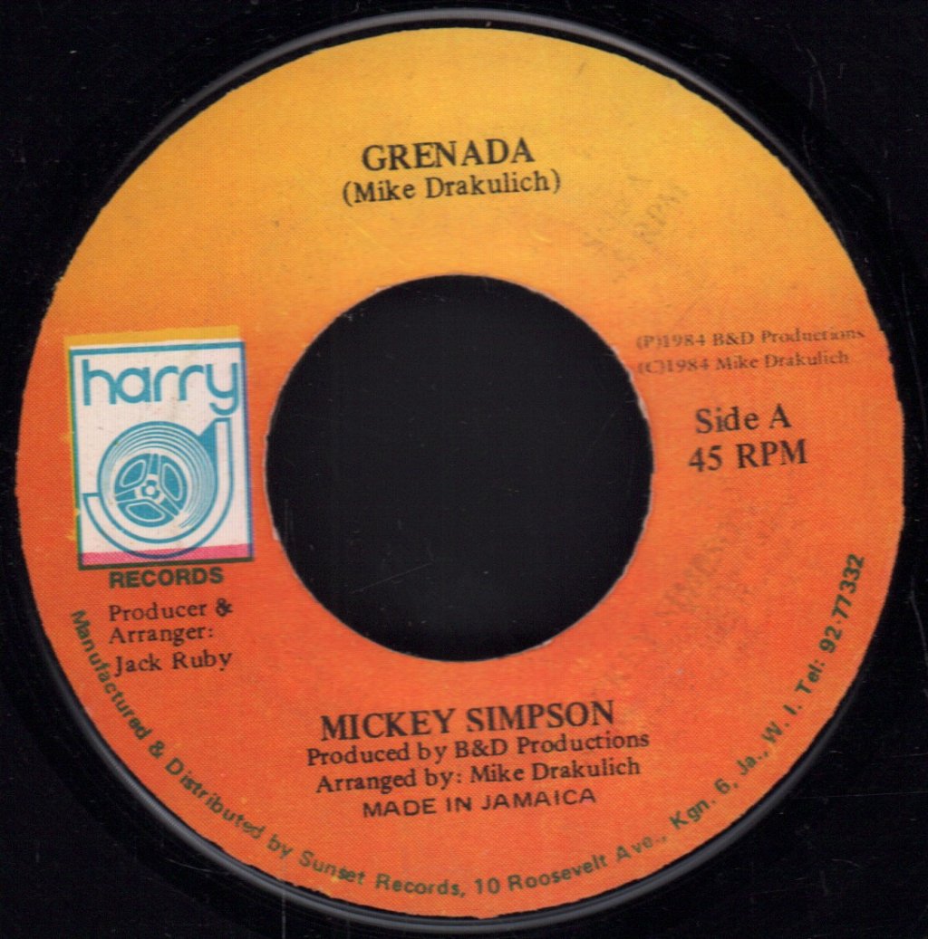 Mickey Simpson - Grenada - 7 Inch