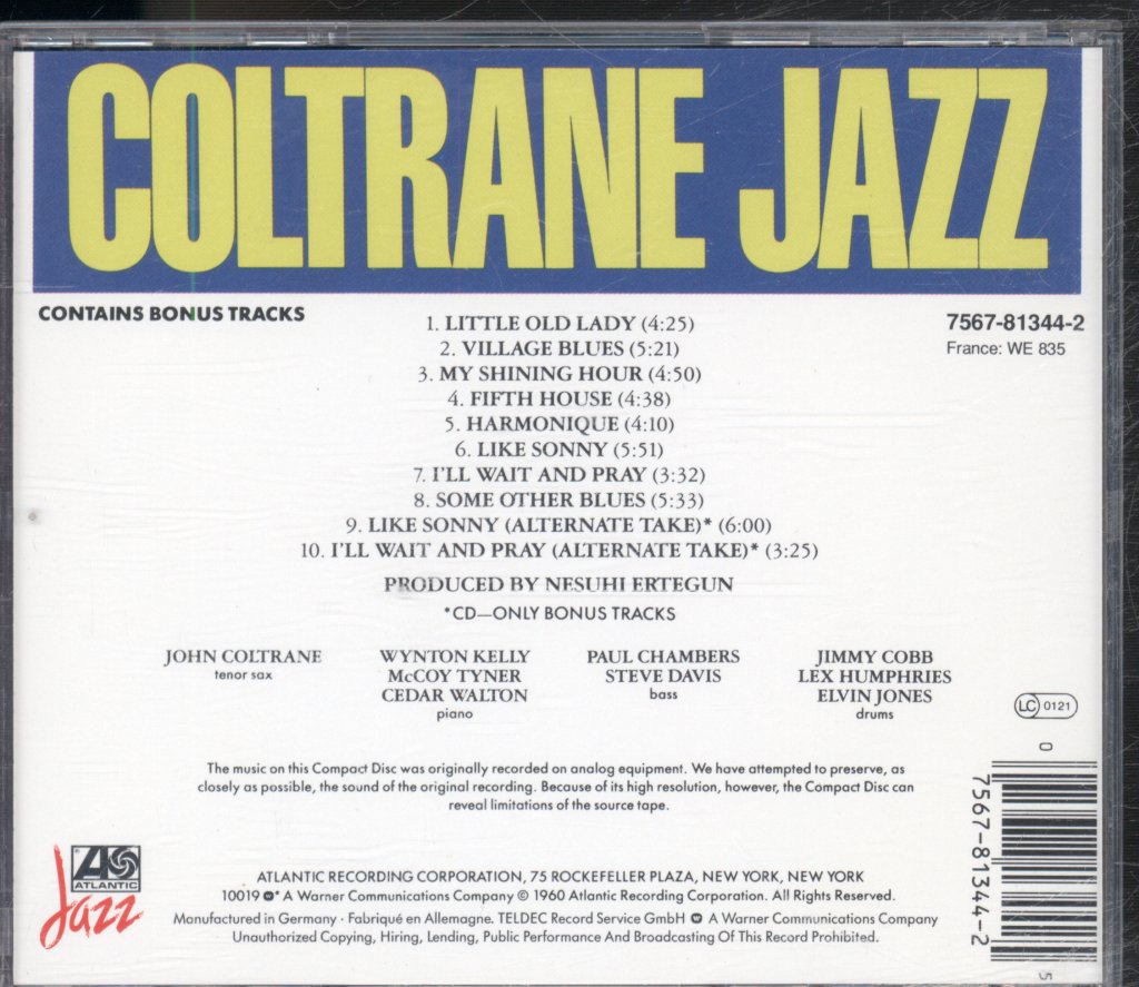 John Coltrane - Coltrane Jazz - Cd