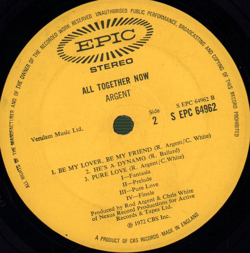 Argent - All Together Now - Lp