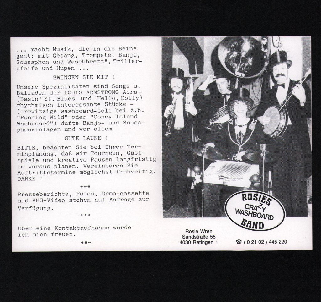 Rosie's Crazy Washboard Band - Rosie's Crazy Washboard Band - Lp