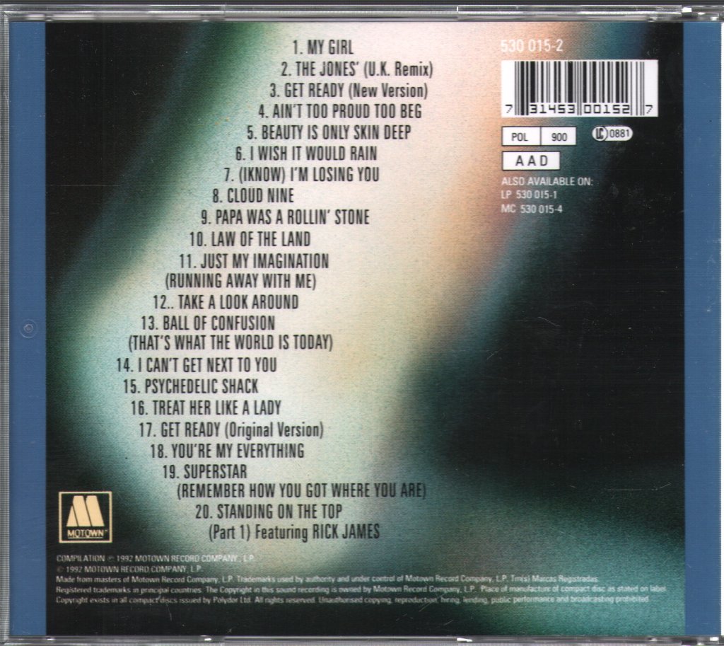 Temptations - Motown's Greatest Hits - Cd