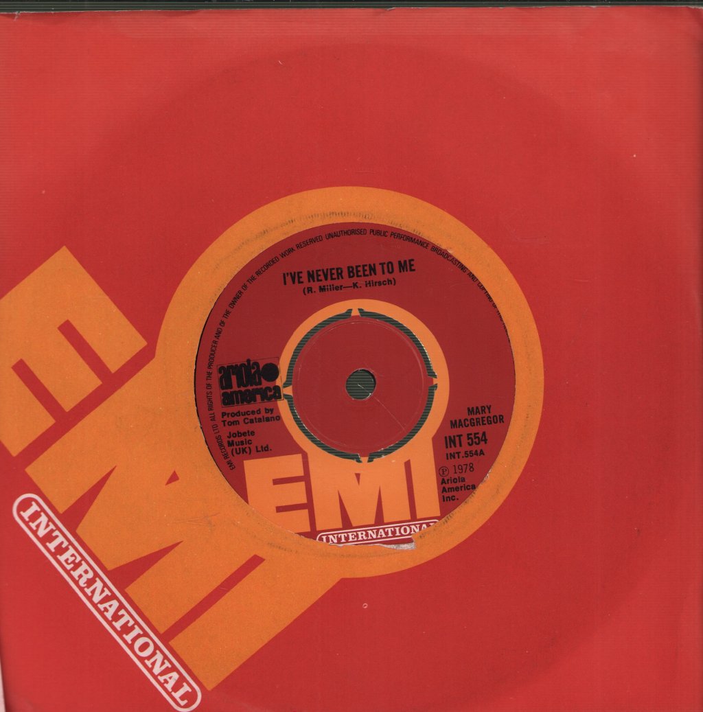 Mary Macgregor - I've Never Been To Me - 7 Inch