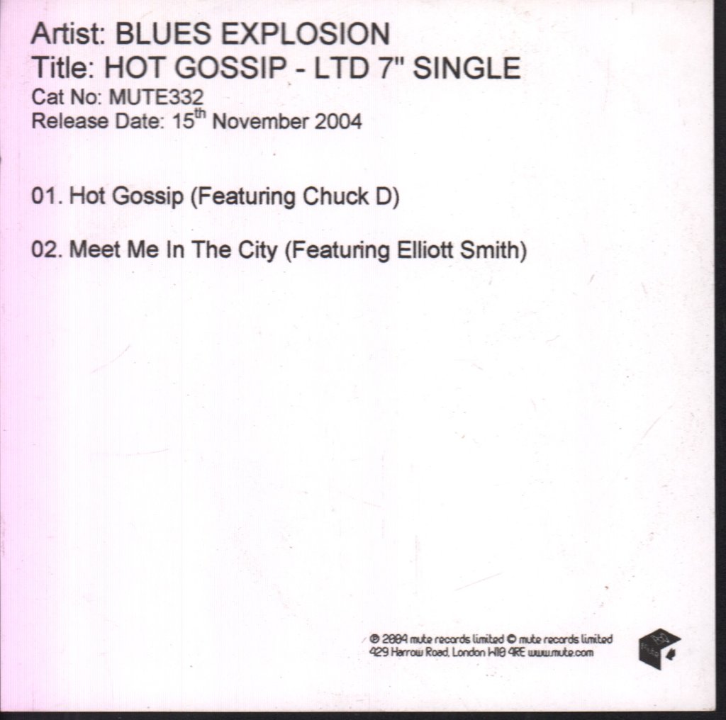Jon Spencer Blues Explosion - Hot Gossip - Cdr