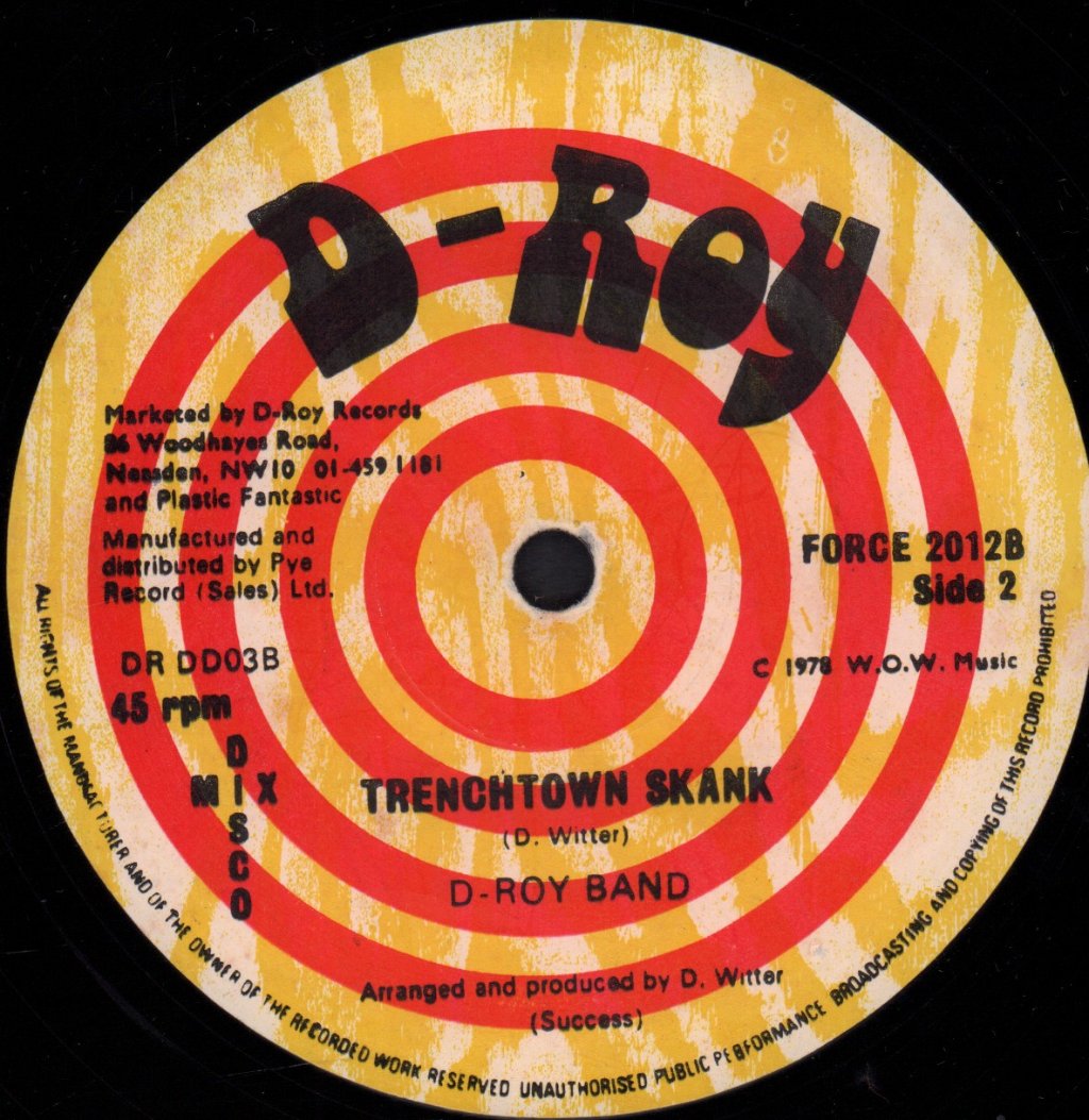 Tyrone David / D-Roy Band - Mind Blowing Decisions/Trenchtown Skank - 12 Inch