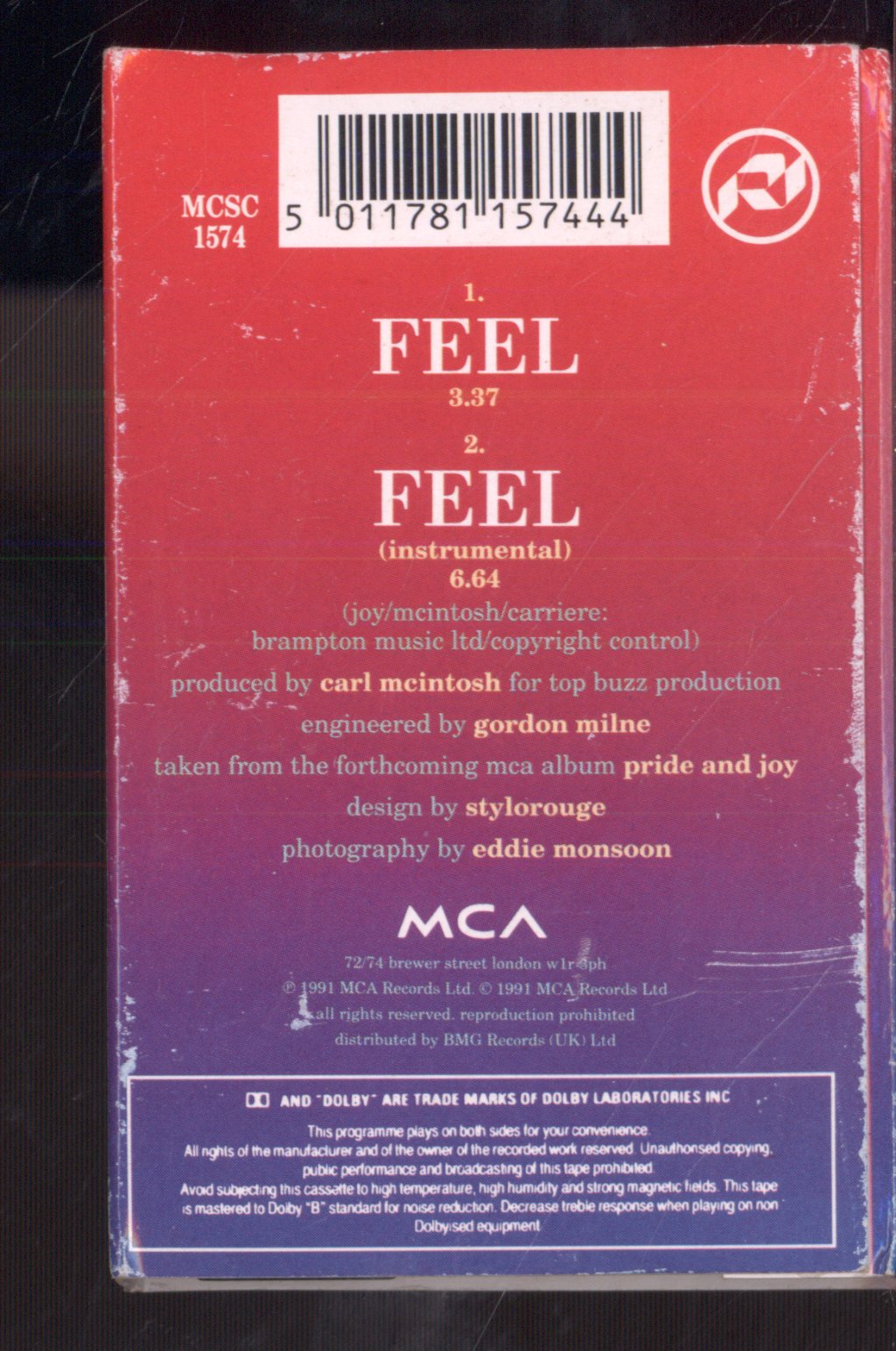 Ruth Joy - Feel - Cassette
