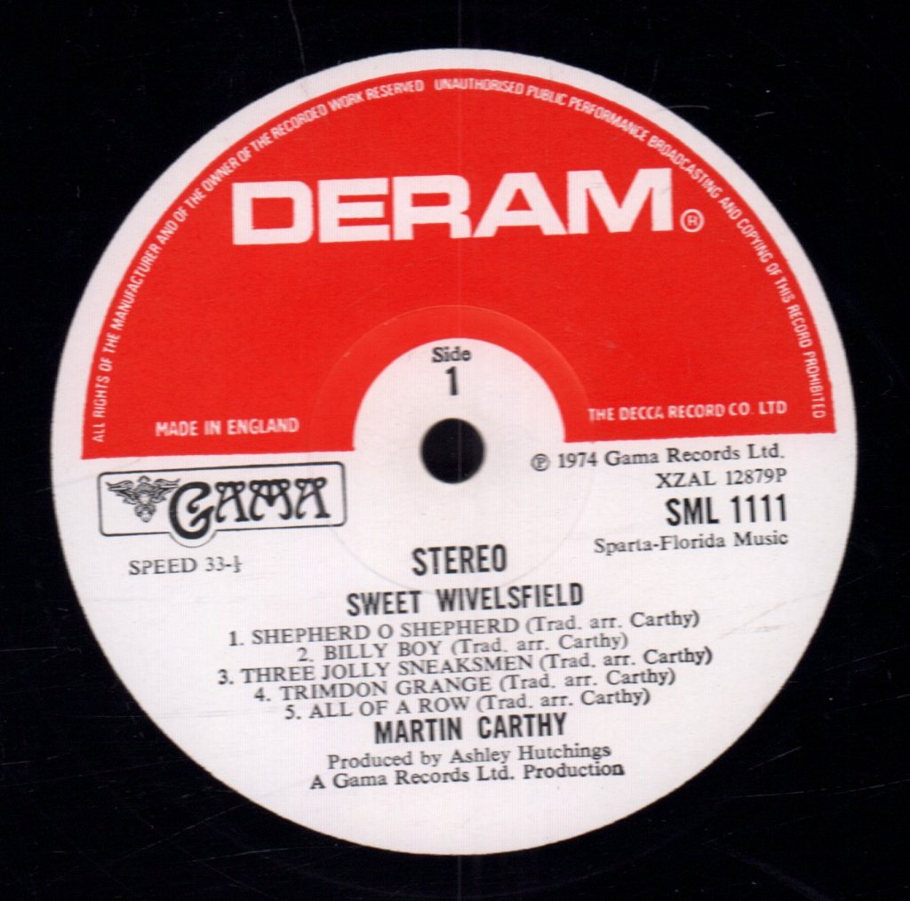 Martin Carthy - Sweet Wivelsfield - Lp