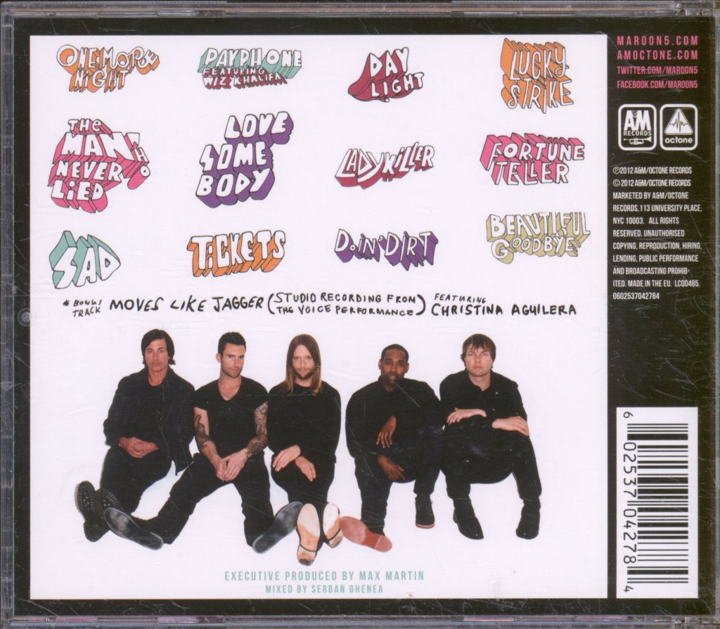 Maroon 5 - Overexposed - Cd