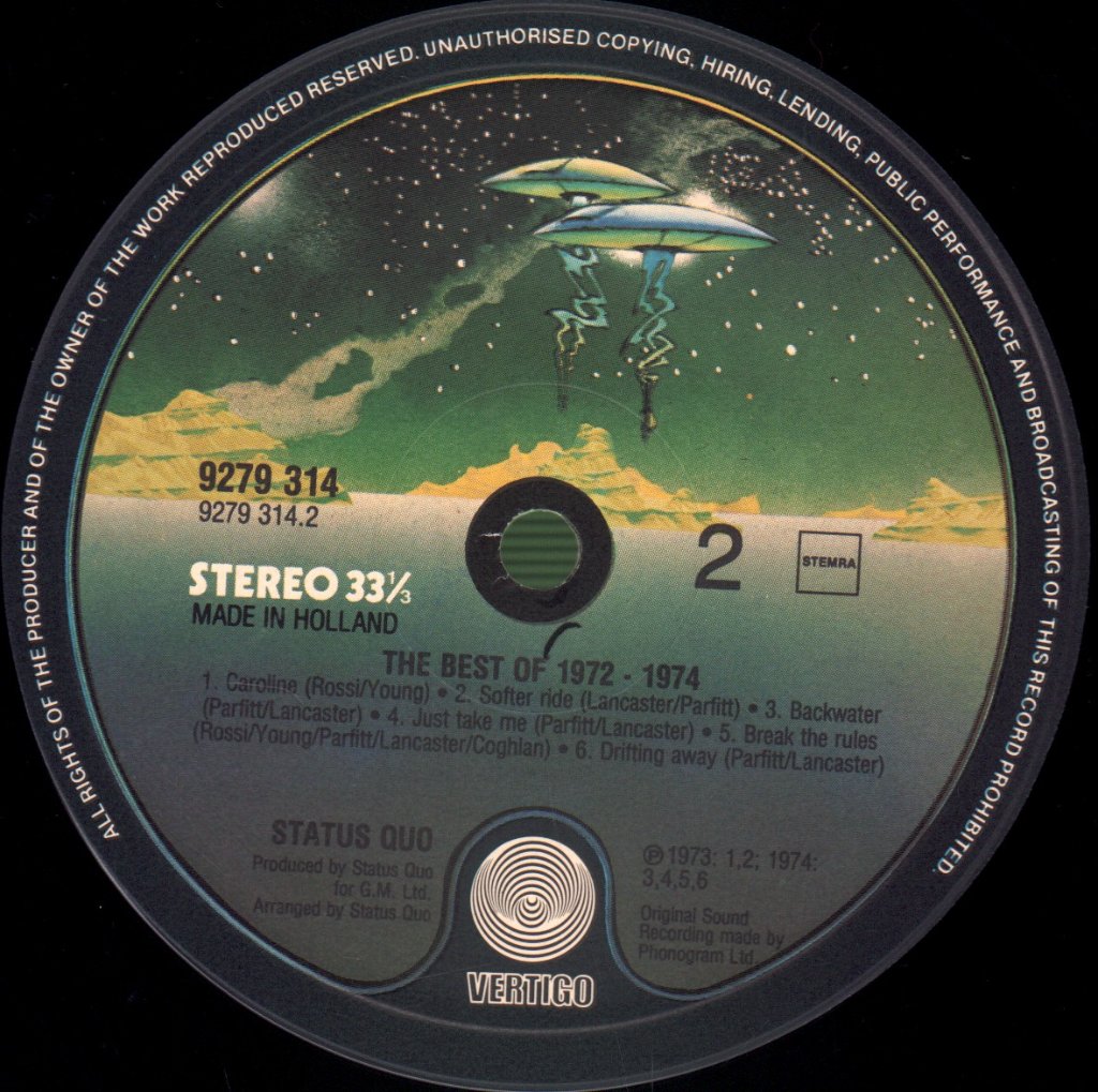 Status Quo - Best Of 1972-1974 - Lp