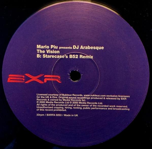 Mario Piu Presents Dj Arabesque - Vision (Part 1) - 12 Inch