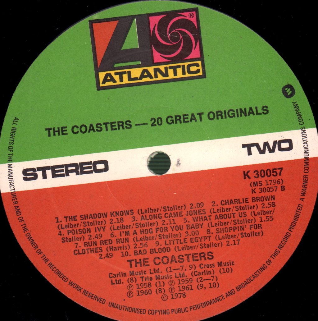 Coasters - 20 Great Originals - Lp