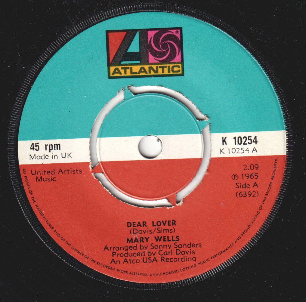 Mary Wells - Dear Lover - 7 Inch
