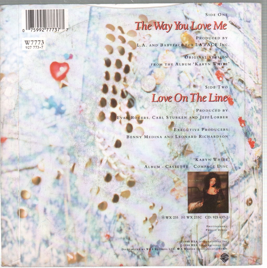 Karyn White - Way You Love Me - 7 Inch