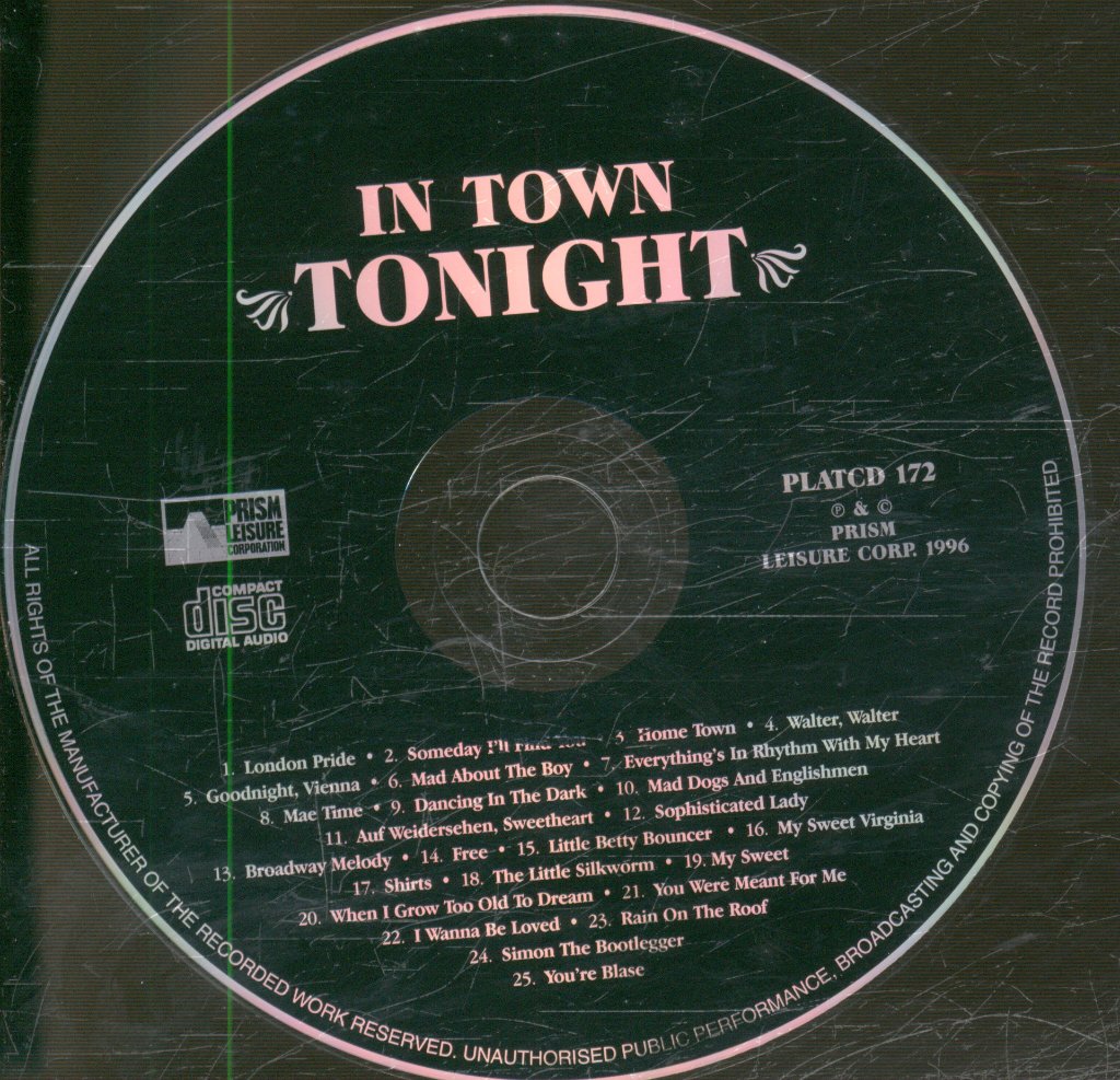 Various Artists - In Town Tonight - Cd