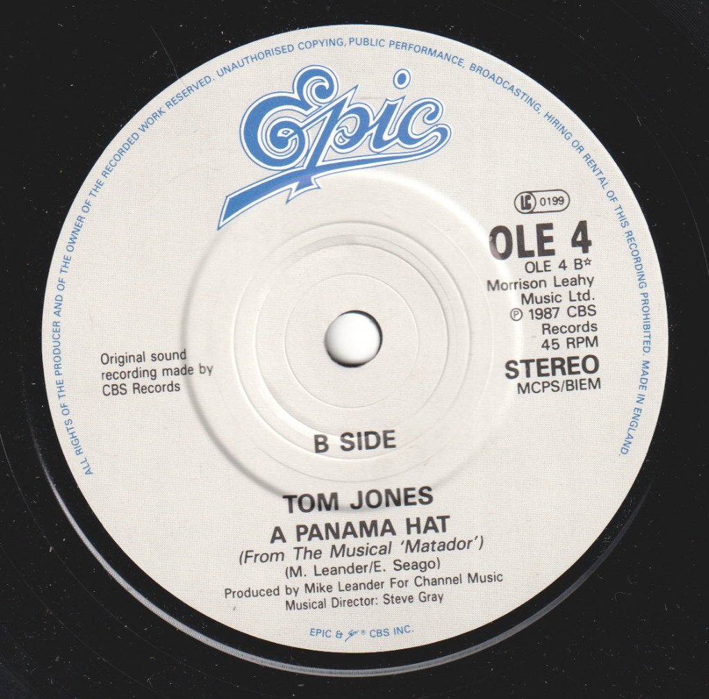 Tom Jones - I Was Born To Be Me - 7 Inch
