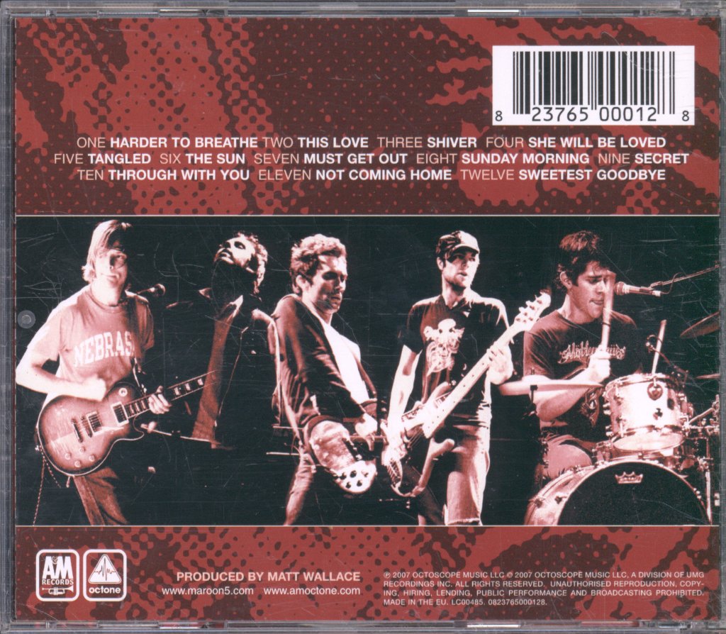 Maroon 5 - Songs About Jane - Cd