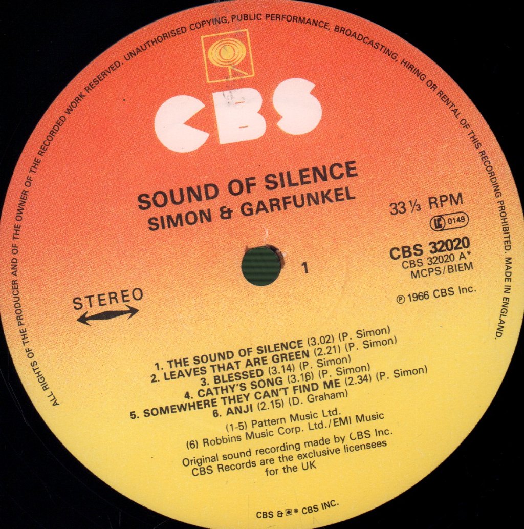 Simon And Garfunkel - Sounds Of Silence - Lp