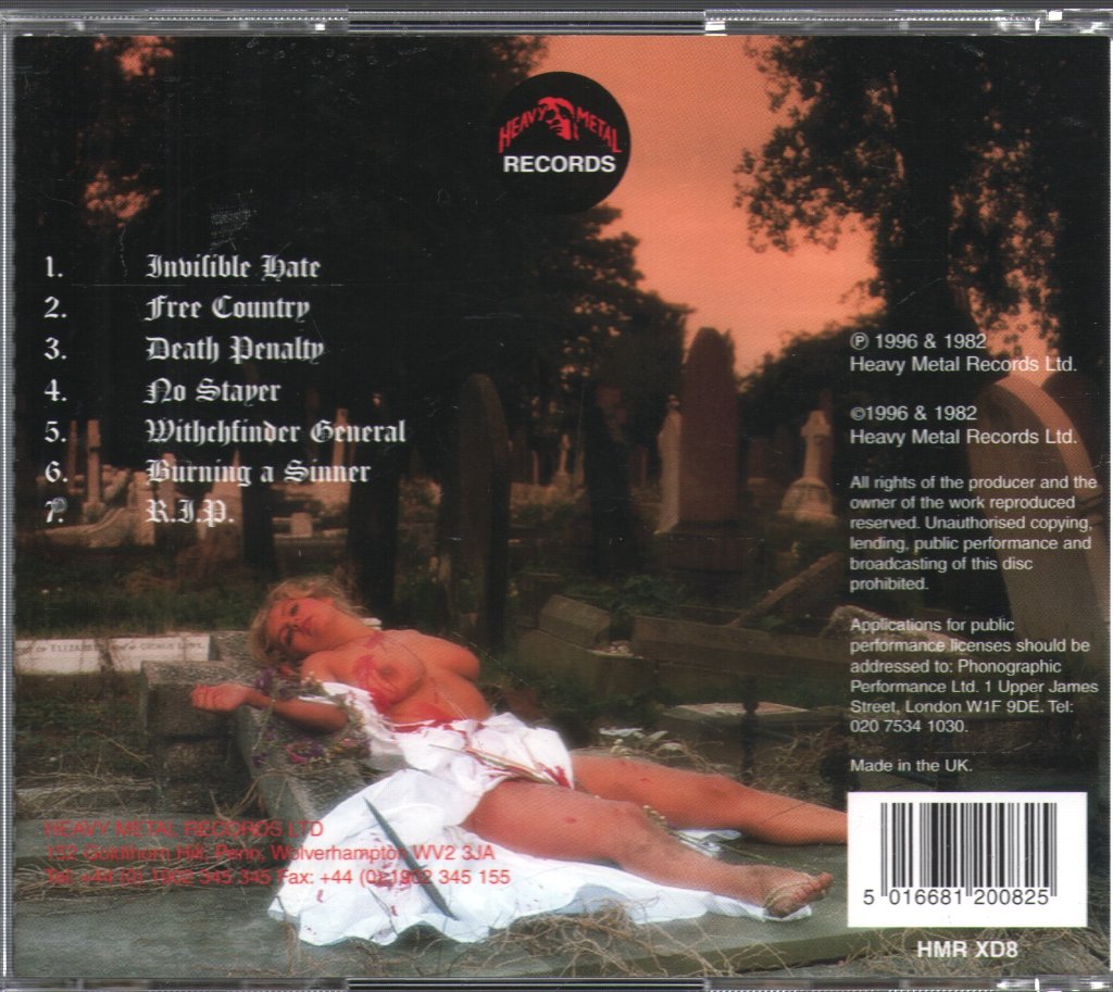 Witchfinder General - Death Penalty - Cd