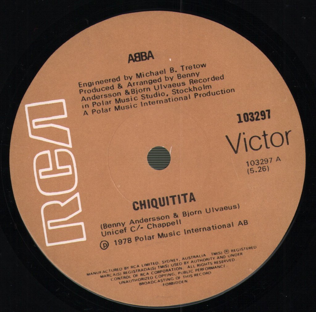 ABBA - Chiquitita - 7 Inch