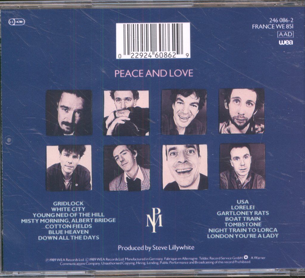 Pogues - Peace And Love - Cd