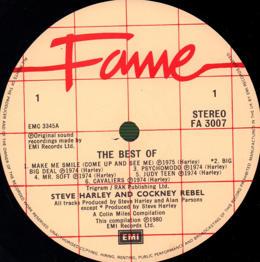 Steve Harley And Cockney Rebel - Best Of - Lp