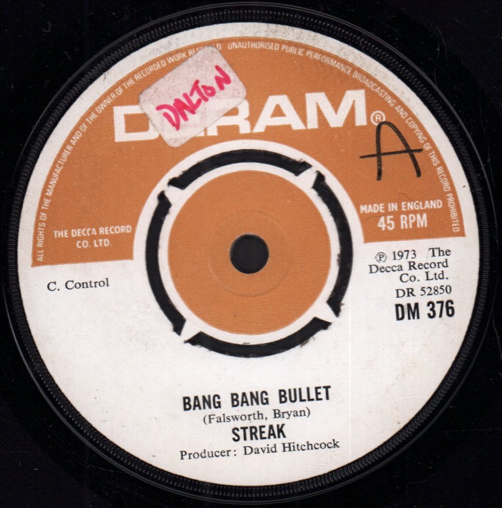 Streak - Bang Bang Bullet - 7 Inch