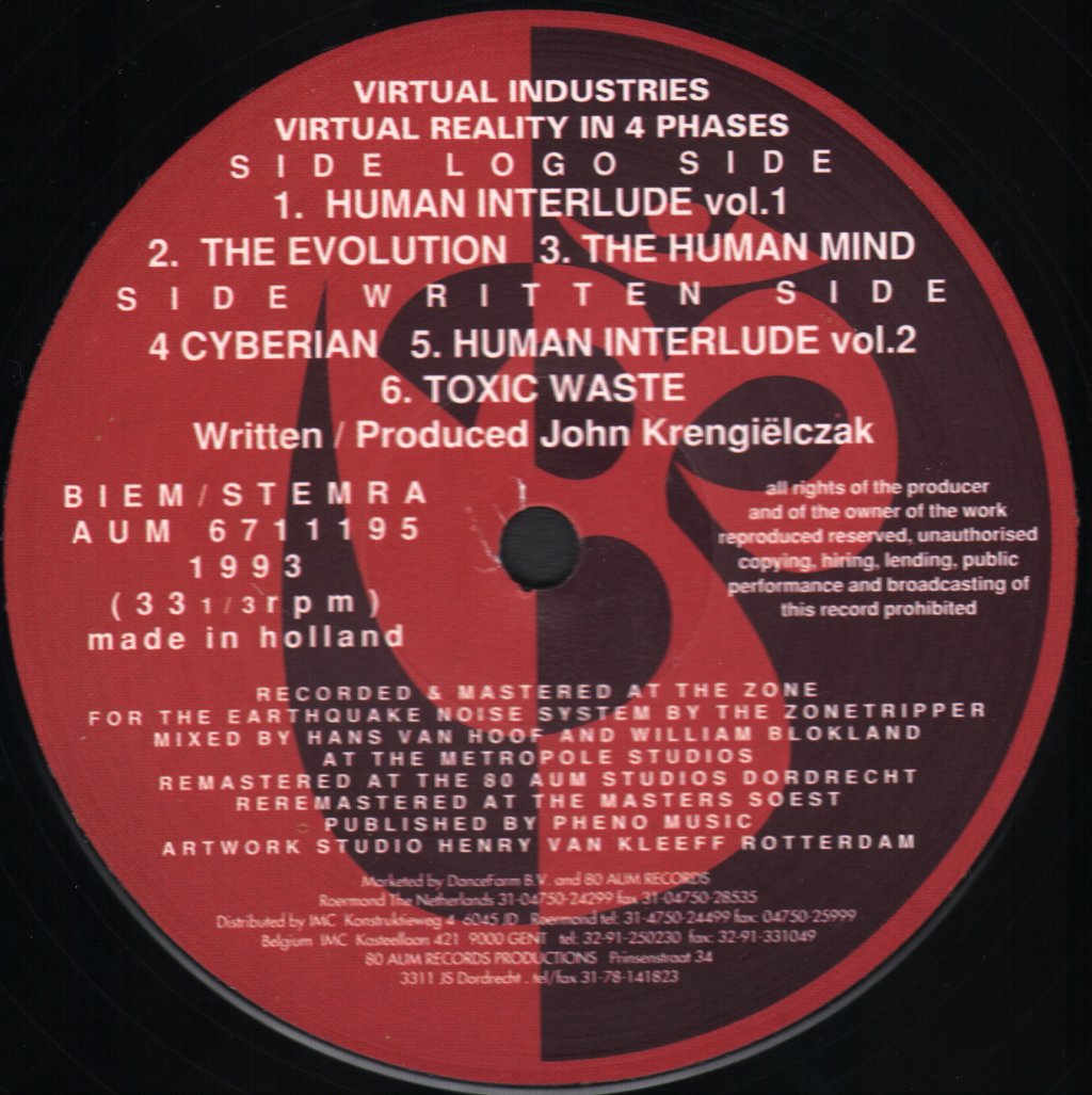 Virtual Industries - Virtual Reality In 4 Phases - 12 Inch