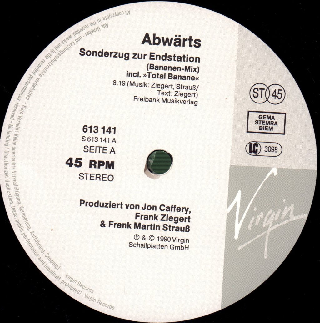 Abwarts - Sonderzug Zur Endstation - 12 Inch