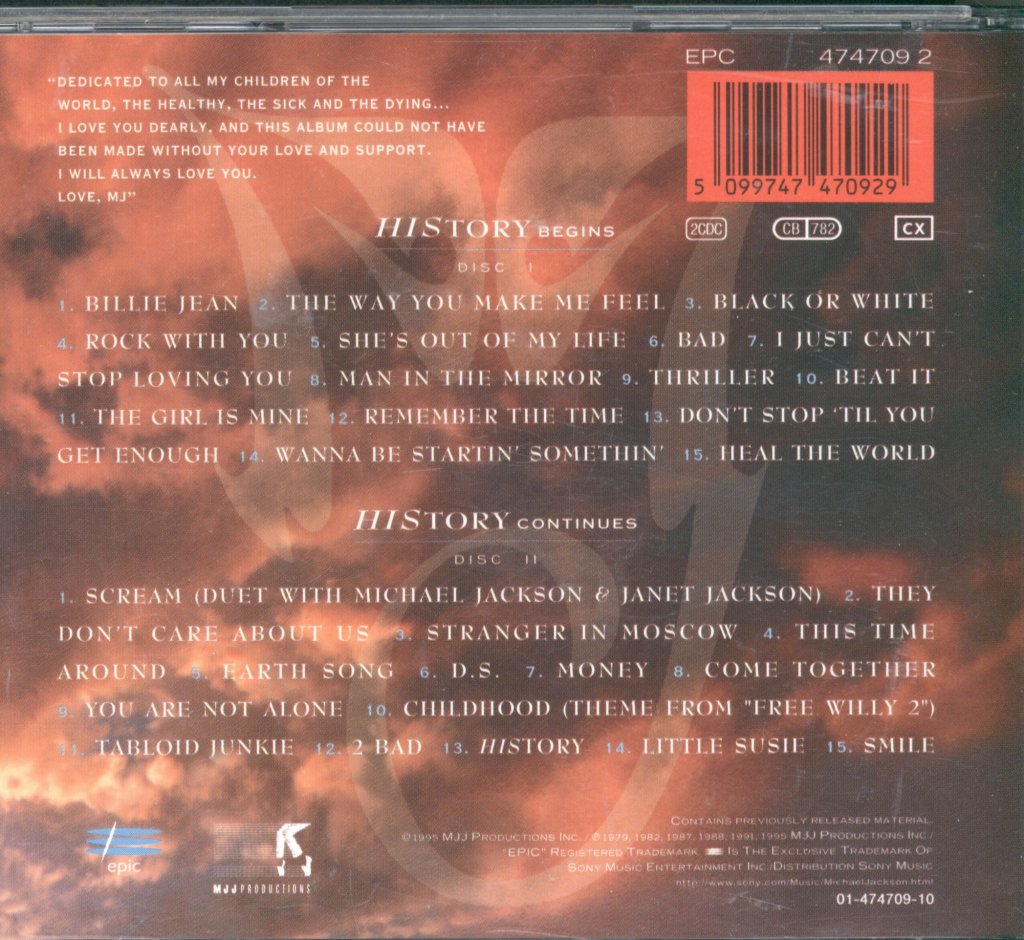 Michael Jackson - History - Cd Set