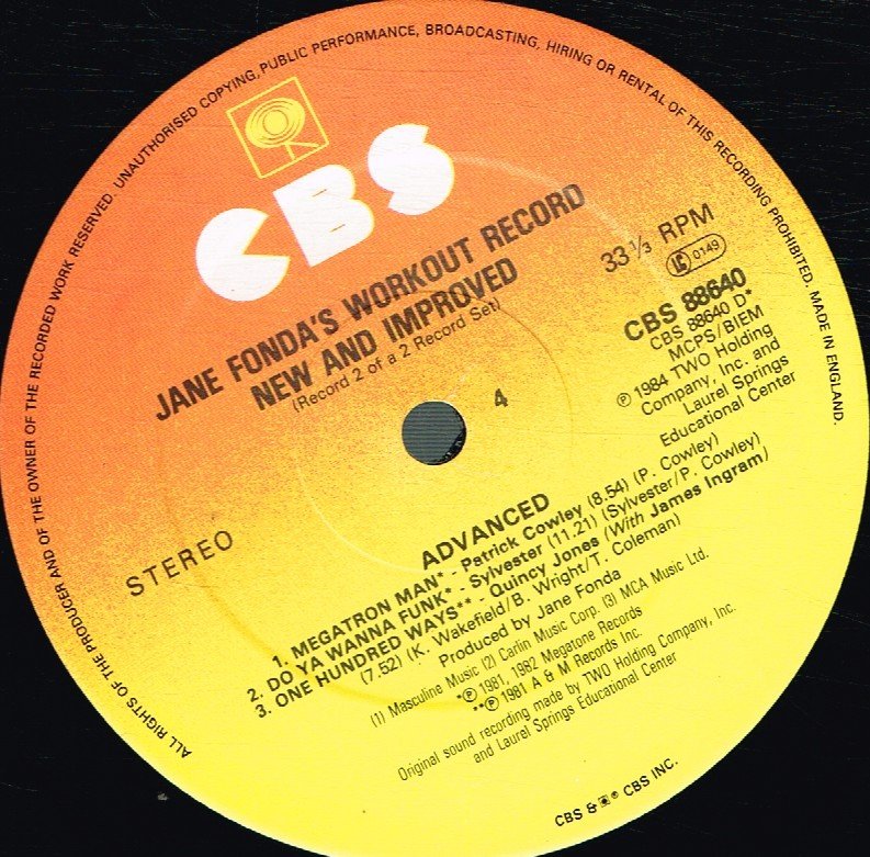 Jane Fonda - Jane Fonda's Workout Record - Double Lp