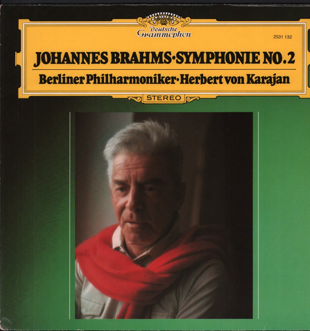 Herbert Von Karajan / Berliner Philharmoniker - Johannes Brahms - Symphonie No. 2 - Lp
