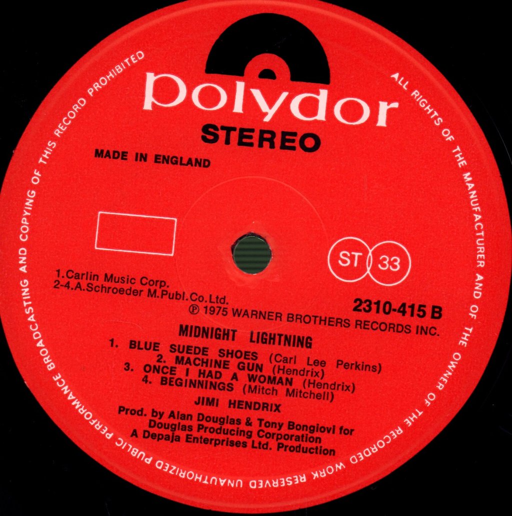 Jimi Hendrix - Midnight Lightning - Lp