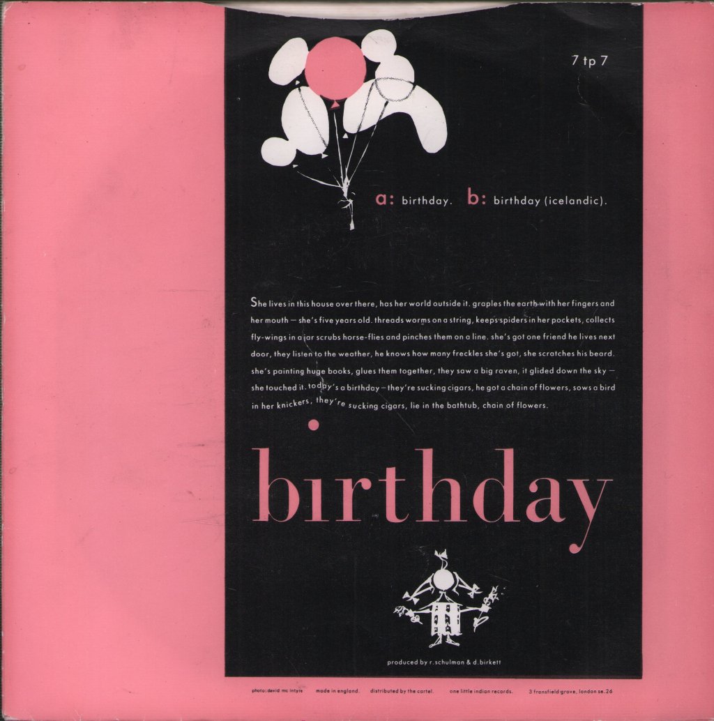 Sugarcubes - Birthday - 7 Inch