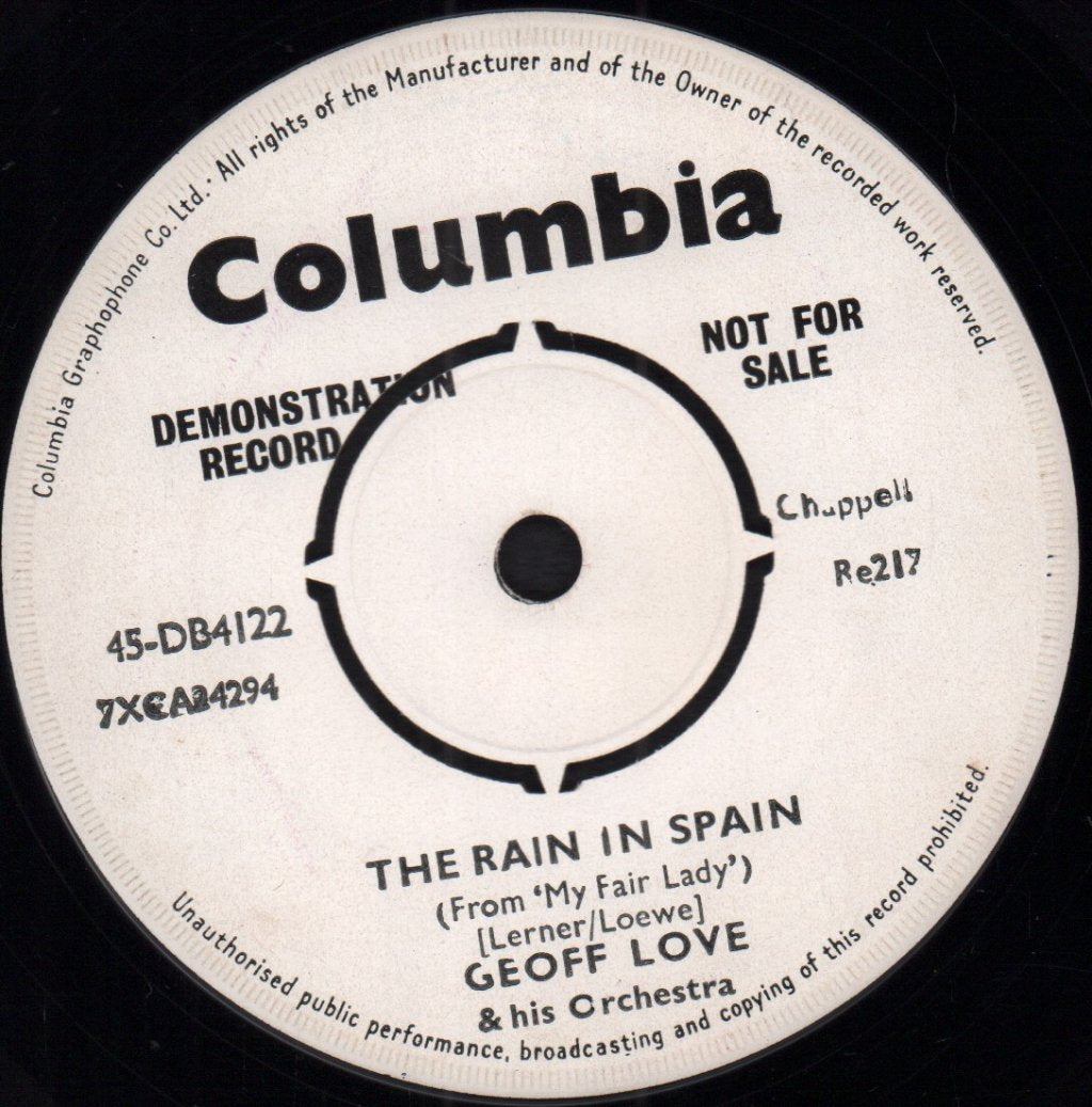 Geoff Love And His Orchestra - Rain In Spain - 7 Inch