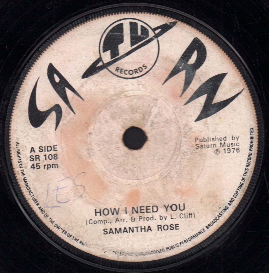 Samantha Rose / Les All Stars - How I Need You - 7 Inch