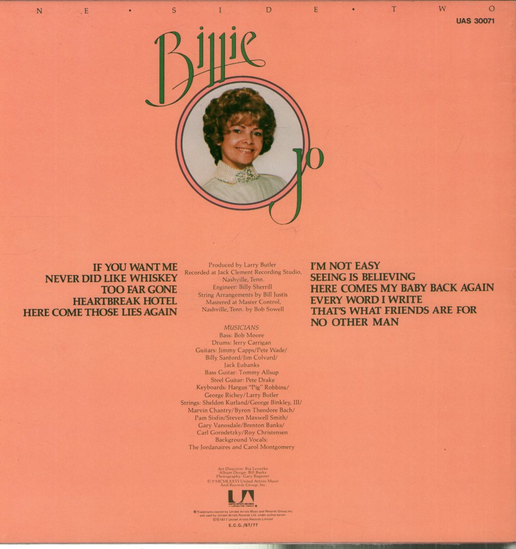 Billie Jo Spears - If You Want Me - Lp