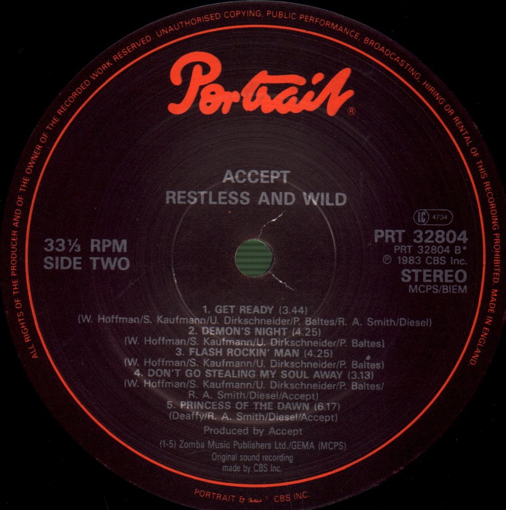 Accept - Restless & Wild - Lp