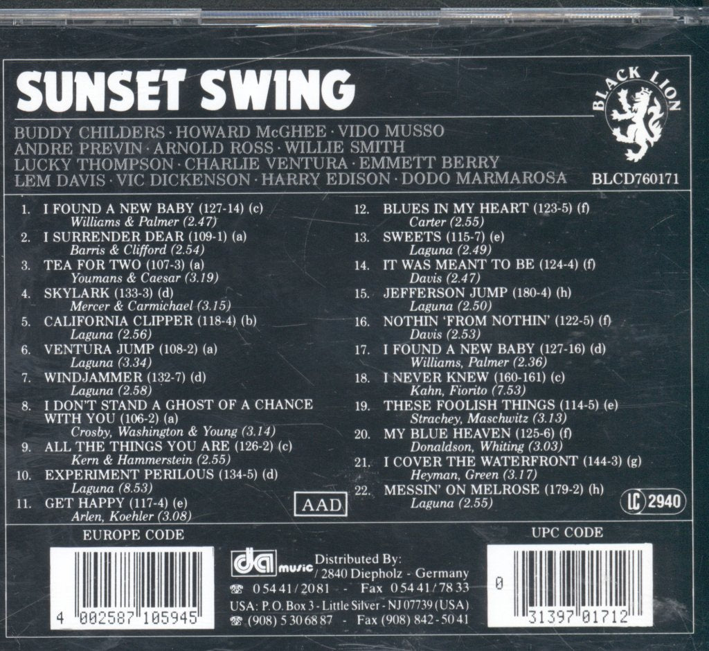 Sunset All Stars - Sunset Swing - Cd