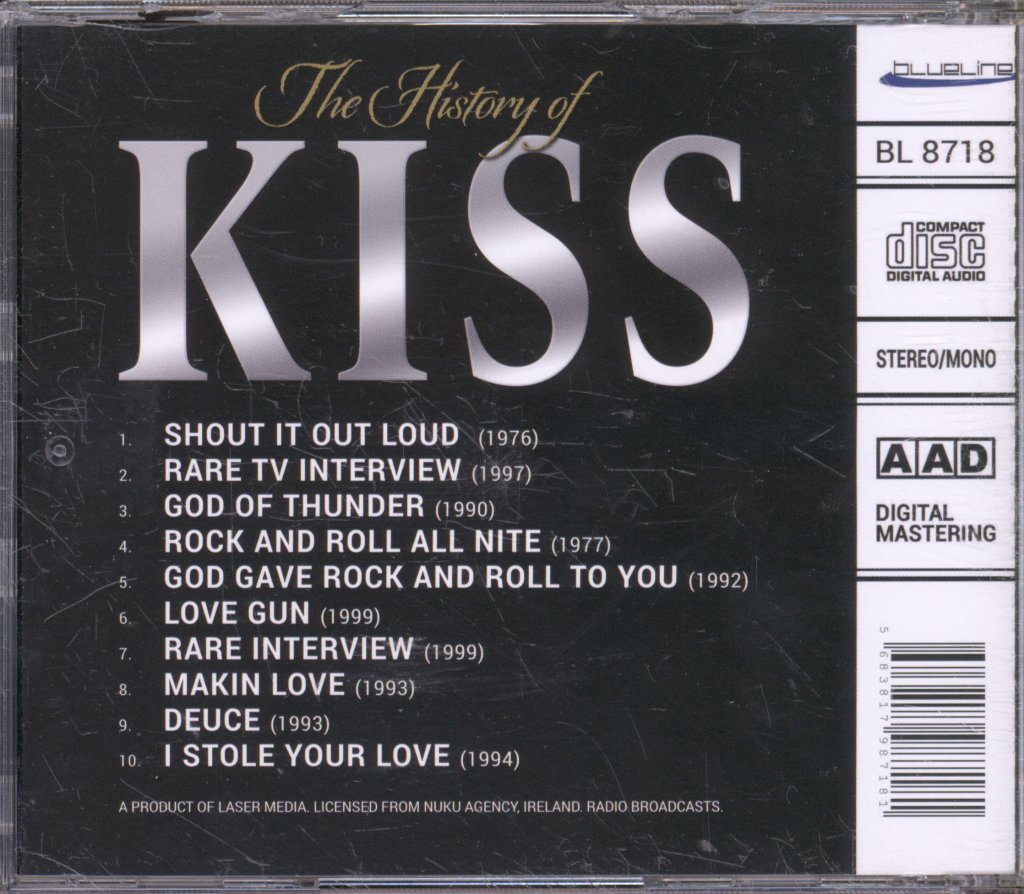 Kiss - History Of Kiss - Cd