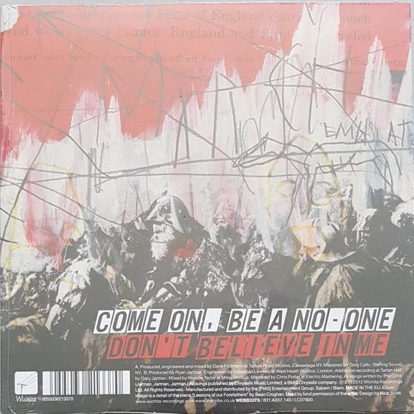 Cribs - Come On, Be A No-One / Don't Believe In Me - 7 Inch