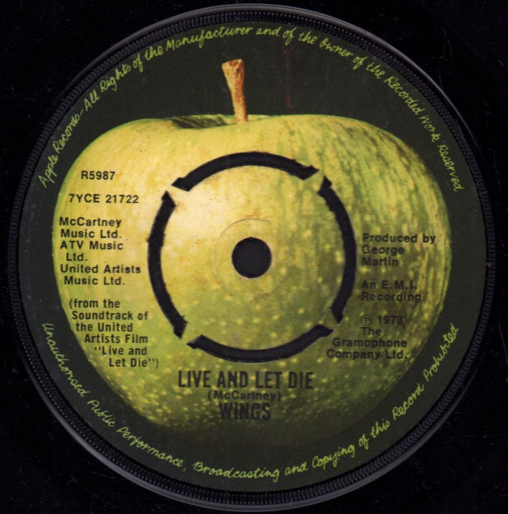 Wings - Live And Let Die - 7 Inch
