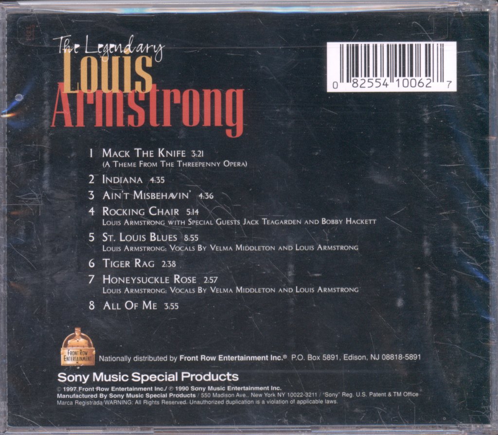 Louis Armstrong - Legendary Louis Armstrong - Cd