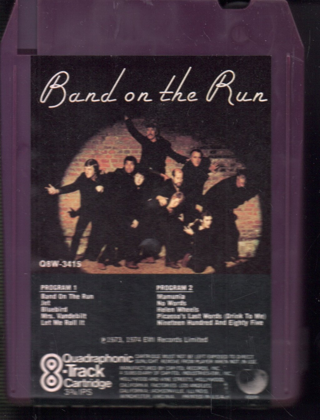 Wings - Band On The Run - 8 Track