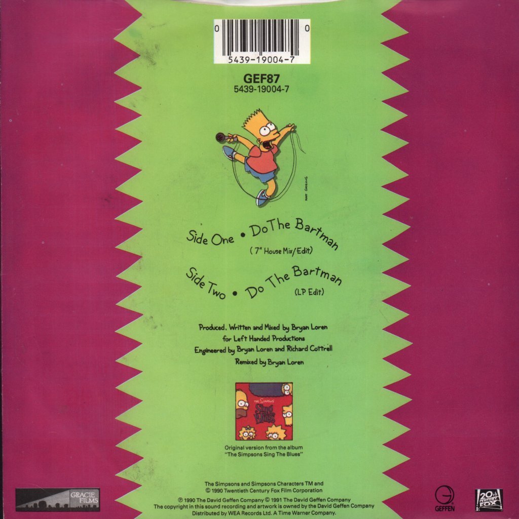 Simpsons - Do The Bartman - 7 Inch