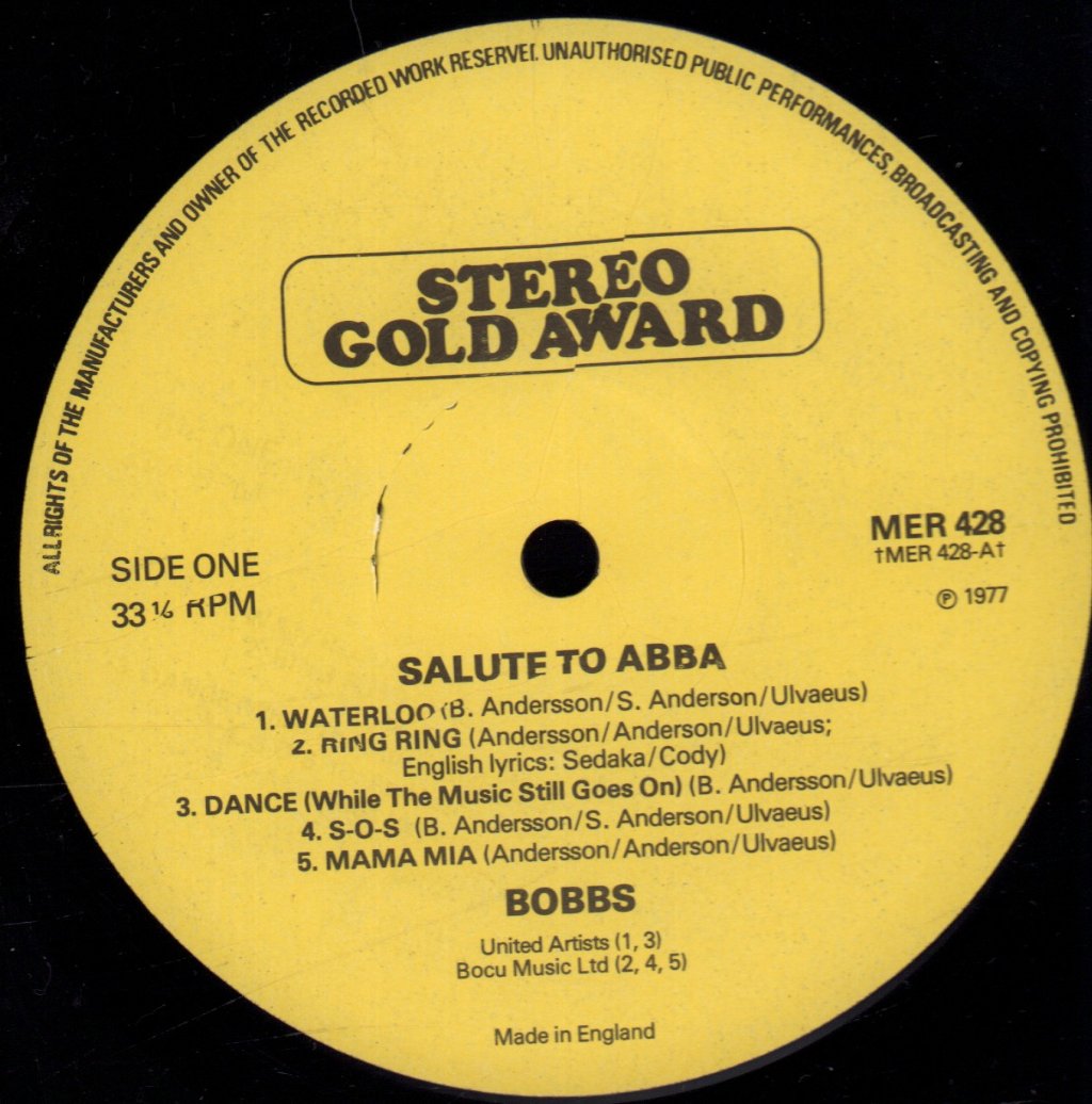 Bobbs - Salute To Abba - Lp